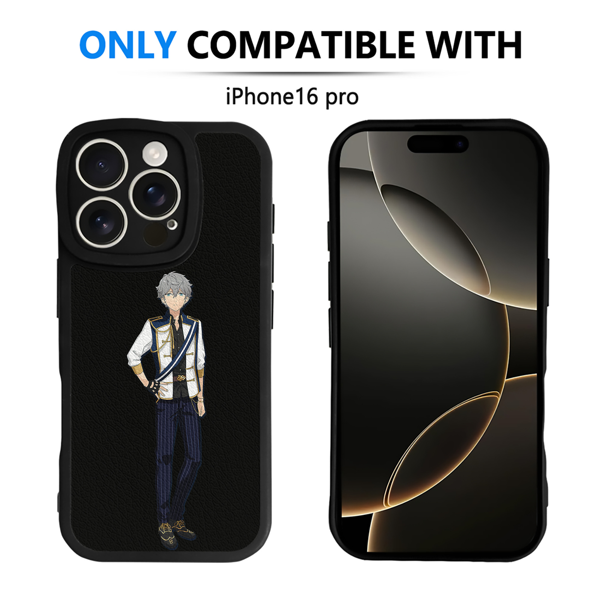 （画像用） あんさんぶるスターズ! Ensemble Stars 【iPhone 16シリーズ対応】シリコンスマホケース（レザー調） 材質：シリコン